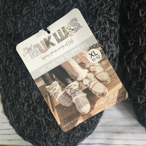 NWT Original Muk Luks Slippers Size 11-12 - Picture 4 of 11